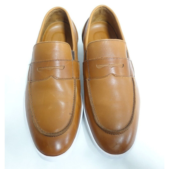 ALLEN EDMONDS Men Randolph Slip-On Sneakers Brown 10 E Wide Penny Loafers Casual - Picture 9 of 10